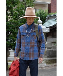 VISVIM | BLACK ELK FLANNEL L/S (INDIGO CK)(シャツ/ブラウス)