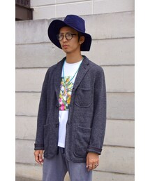 COMME des GARCONS HOMME HOMME | エステルレーヨンニットジャケット(テーラードジャケット)