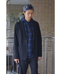 SOPHNET. | ACRYLIC WOOL JERSEY 2 BUTTON UNCON JACKET(テーラードジャケット)