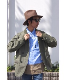 COMME des GARCONS HOMME | 綿ヘリンボーン製品加工ミリタリージャケット　82,000 + (税)-(ミリタリージャケット)