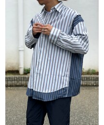 N.HOOLYWOOD | STRIPE BIG SHIRT(シャツ/ブラウス)