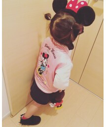 バックにも大きなミニーちゃん♡ | ナイロンジャケット