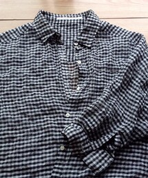 Noble | ギンガムチェックコットンシルクブラウス(シャツ/ブラウス)