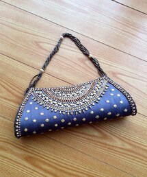 TARA BLANCA | サテンビーズクラッチバッグ(クラッチバッグ)