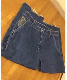 USED | オーバーサイズのデニムを自分で切ってリメイクした一品ッ🙄‼︎(その他パンツ)