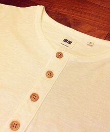 UNIQLO | 亨利領長素T(Tシャツ/カットソー)