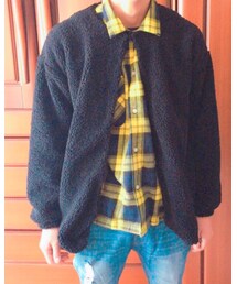 ボアジャケット | ノーカラージャケット