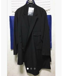 Yohji Yamamoto POUR HOMME | Yohji Yamamoto POUR HOMME 民族ギャバジャケット(テーラードジャケット)