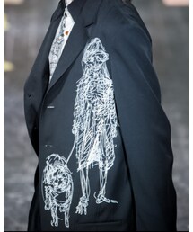 Yohji Yamamoto POUR HOMME | Yohji Yamamoto POUR HOMME スカルギャバテーラードジャケット(テーラードジャケット)