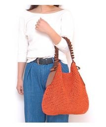 PASSE-DIX | PASSE-DIX/パスディス　フリルワンハンドルペーパーかごバッグ(かごバッグ)