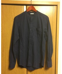 GU | タンガリーバンドカラーシャツ(シャツ/ブラウス)