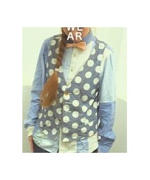 CUBE SUGAR | デニムドットベスト(ベスト)