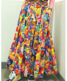 VINTAGE | ティアードマキシスカート(スカート)