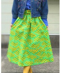 VINTAGE | リンゴ柄フレアスカート(スカート)