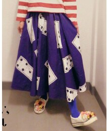 VINTAGE | サイコロ柄フレアスカート(スカート)