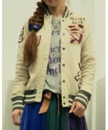 DENIM DUNGAREE | ウラケワッペンスタジャン(スタジャン)