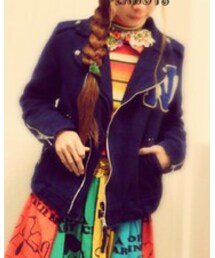 DENIM DUNGAREE | メンメルトンライダースジャケット(ライダースジャケット)