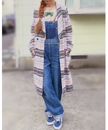 VINTAGE | ドットデニムオーバーオール(サロペット/オーバーオール)