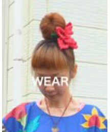 AHCAHCUM.muchacha | お花ヘアゴム(RD)(ヘアゴム)