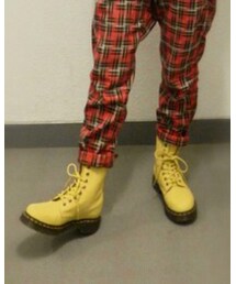 Dr. Martens | 8ホールブーツ（イエロー）(ブーツ)