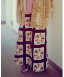 VINTAGE | キルティングマキシスカート(スカート)