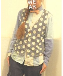 CUBE SUGAR | パッチワークシャンブレーシャツ(シャツ/ブラウス)