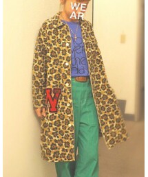 GO TO HOLLYWOOD | ネルヒョウガラプリントレイラロングシャツ(ステンカラーコート)