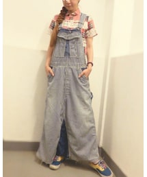 CUBE SUGAR | ヒッコリーサロペSK(サロペット/オーバーオール)