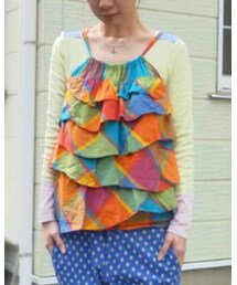 AHCAHCUM.muchacha | ブロックチェックビスチェ(キャミソール)