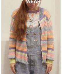 VINTAGE | パステルボーダーカーディガン(カーディガン/ボレロ)