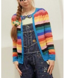 BEAMS BOY | ボーダー柄ニットカーディガン(カーディガン/ボレロ)