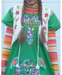 BEAMS BOY | お花刺繍ニットベスト(ベスト)