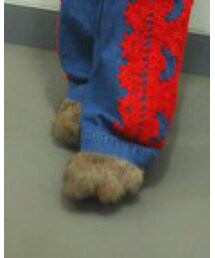 AHCAHCUM.muchacha | ラビットファーサボ(その他シューズ)