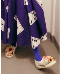 AHCAHCUM.muchacha | お花付きスリッポン(スニーカー)