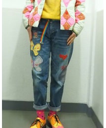 GO TO HOLLYWOOD | チョウアップリケデニム(デニムパンツ)