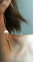 hxspooomのロングチェーンピアス(ピアス（両耳用）)