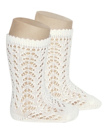 condor | COTTON OPENWORK KNEE HIGH SOCKS BEIGE(ソックス/靴下)