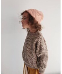 Summer & Storm | Chunky Cotton Pullover Caramel(ニット/セーター)