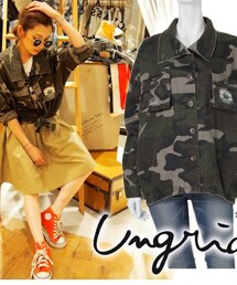 Ungrid | ドロップショルダーブルゾン(ミリタリージャケット)