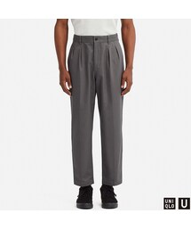 UNIQLO | 【ユニクロU/UniqloU】ワイドフィットタックテーパードチノ(チノパンツ)