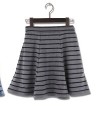 Riche glamour | ボーダー フレア スカート(スカート)