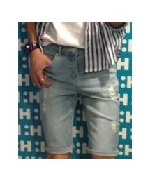 H:CONNECT | 五分刷破褲(デニムパンツ)