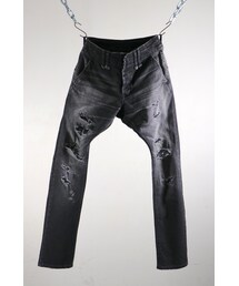 THEE OLD CIRCUS | Thee OLD CIRCUS - 9 - / 9-9191 / "Star Drop" / 13.5oz ストレッチデニム Rot-9 ジョッパーズ クラッシュパンツ [OLD BLACK](デニムパンツ)
