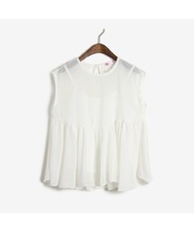 투명나시 블라우스(シャツ/ブラウス)