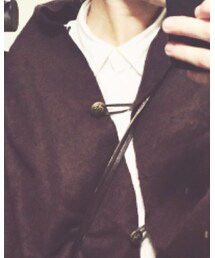 ボタン付けました！ | ポンチョ