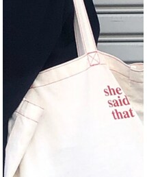 shesaidthat | トートバッグ