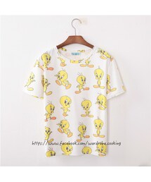 衣櫥料理 | 日系可愛滿版崔弟T恤(Tシャツ/カットソー)