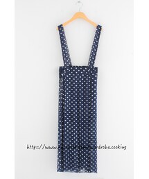 衣櫥料理 | 雪紡點點個性大擺吊帶長裙(スカート)
