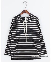 衣櫥料理 | 街頭條紋帽T(パーカー)