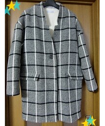 FREE'S SHOP | チェック柄バレルコート(その他アウター)